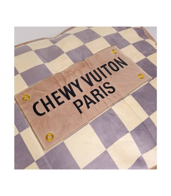 Coussin rembourre a damier chewy vuiton haute diggity dog  1