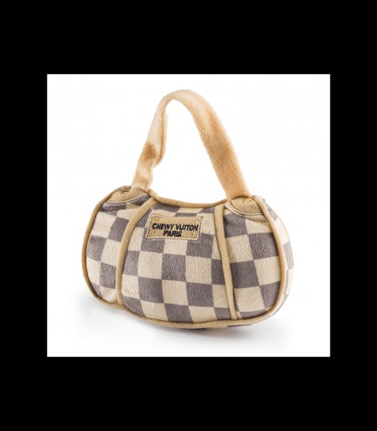 Hdd 006 jouet sac a main checker chewy vuiton haute diggity dog