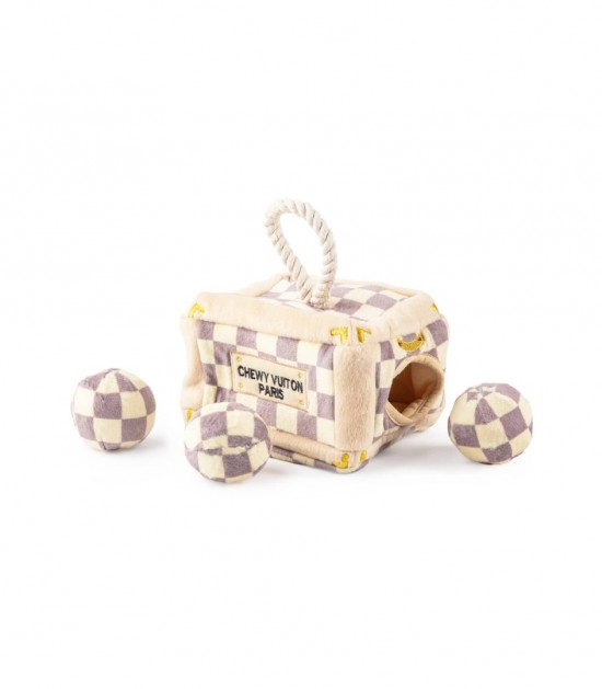 Jouet coffret checker chewy vuiton haute diggity dog  4