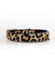 Leopard leather collar 1
