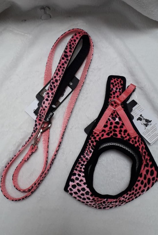 Gloria Leopard roze lijn voor bij de Gloria tuigjes
