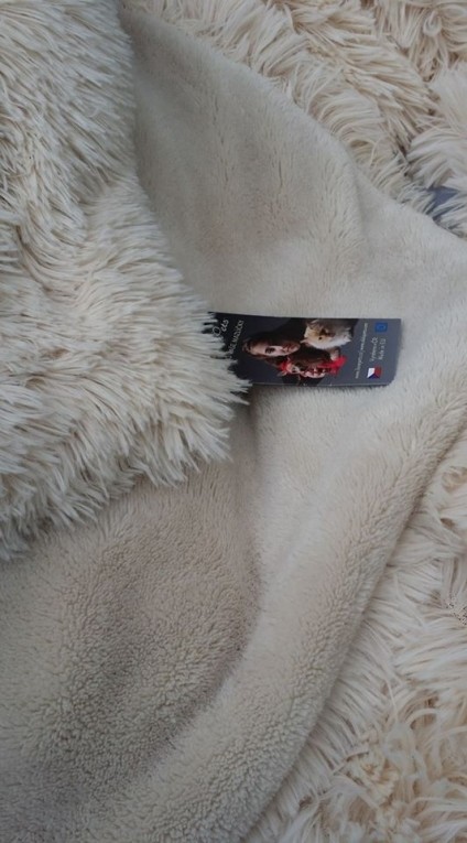 Olala travel blanket soft 100 x 75cm  verkrijgbaar in beige