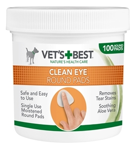 Vets best clean eye round pads 100 st